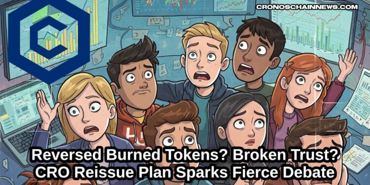 Reversed Burned Tokens, Broken Trust? CRO Reissue Plan Sparks Fierce Debate